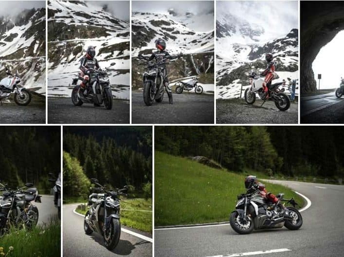 Reportage moto en montagne, cols et virages